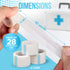 JJ CARE Micropore Tape 1” x 10 Yards - Breathable Paper Tape Medical Use, Latex-Free Paper Surgical Tape, Individually Boxed Paper Bandage Tape Rolls